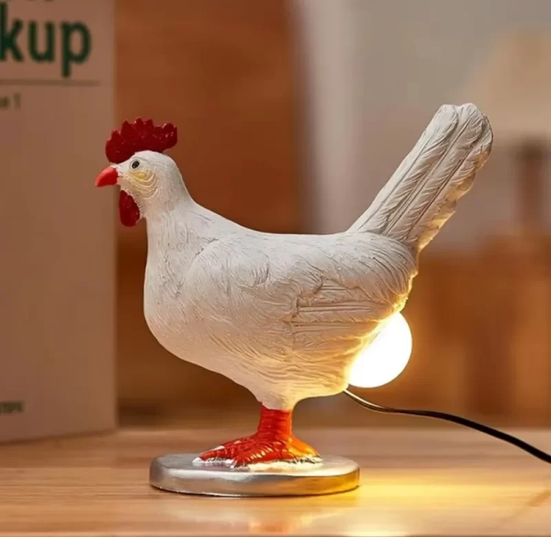 Slepičí LED lampa s vejcem a usb nabíjením | světelná dekorace 1+1 ks
