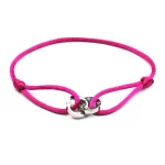 Tmavě růžová stříbrná