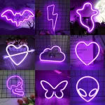 Led neonová světla pro dětský pokoj a párty | světelná dekorace, noční lampička