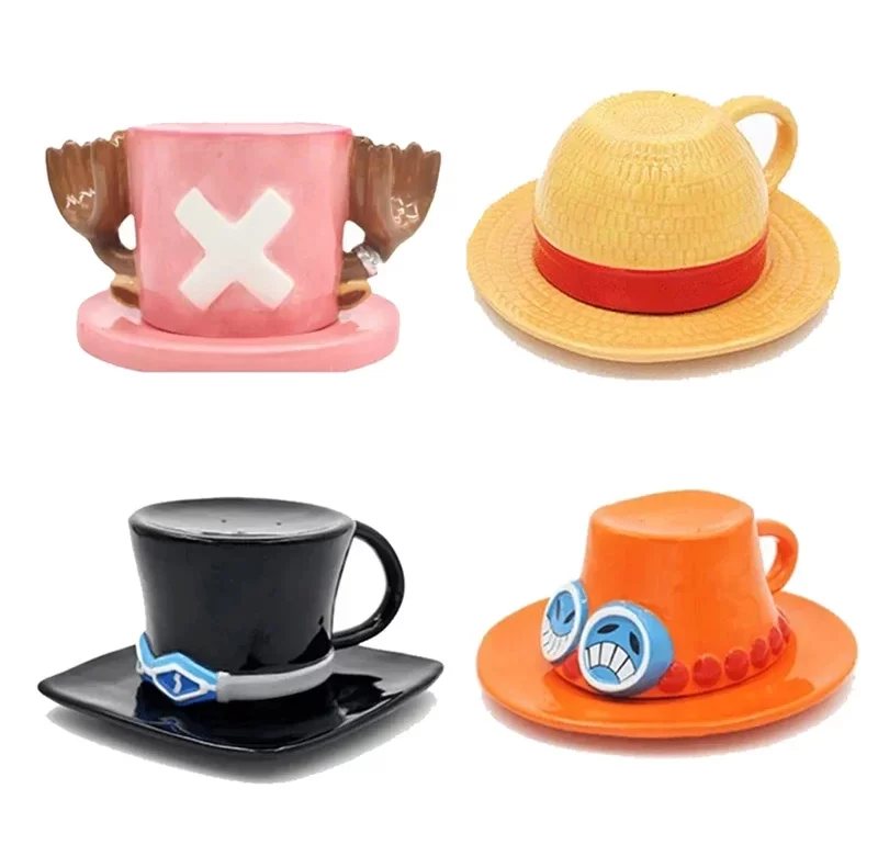 Anime hrnek luffy se třemi bratry | dětské nádobí 2 ks