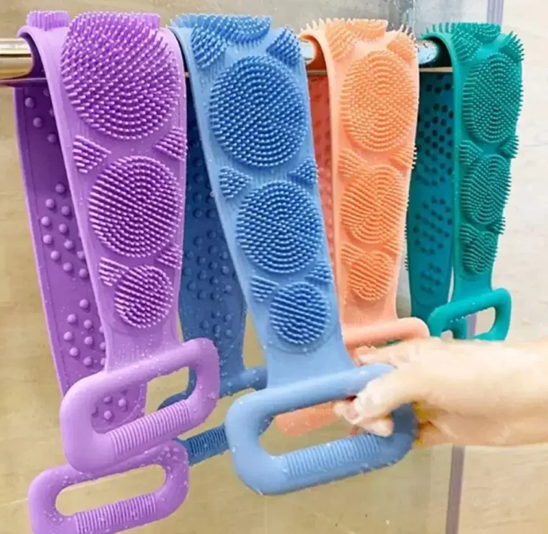 Masážní pás do sprchy na záda | koupelová houba, tělový peeling