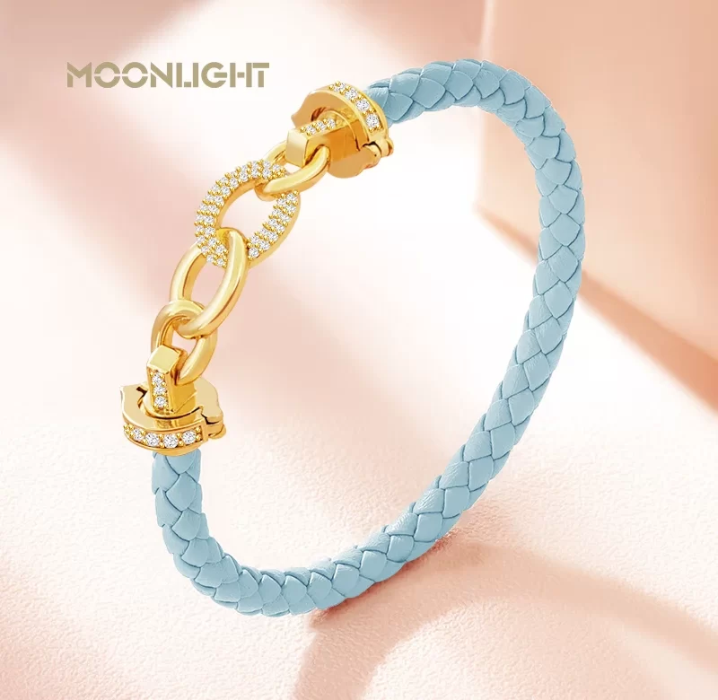 Náramek s kroužkem zirkonu moonlight | módní doplněk