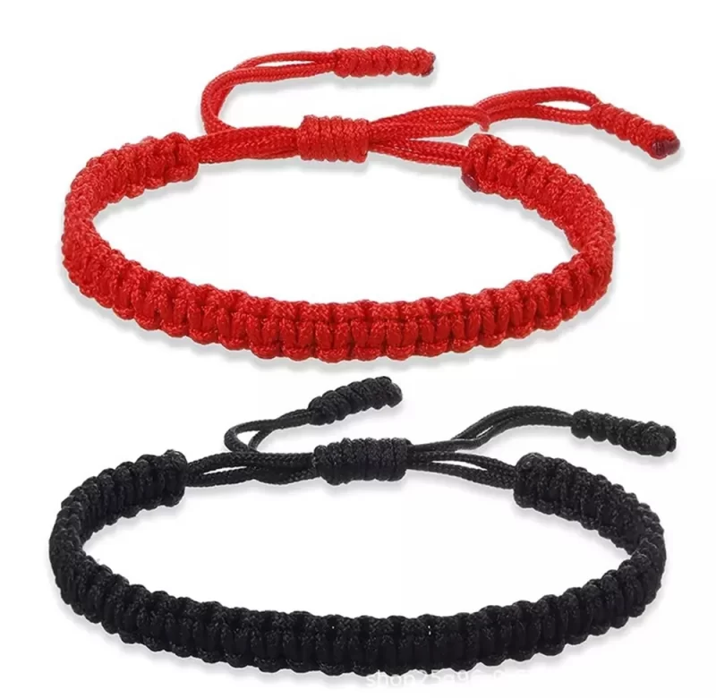 Ručně pletený tibetský náramek štěstí | náramek, šperk