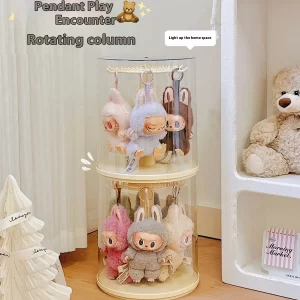 Labubu otočný průhledný úložný box na figurky | dekorace, vitrína
