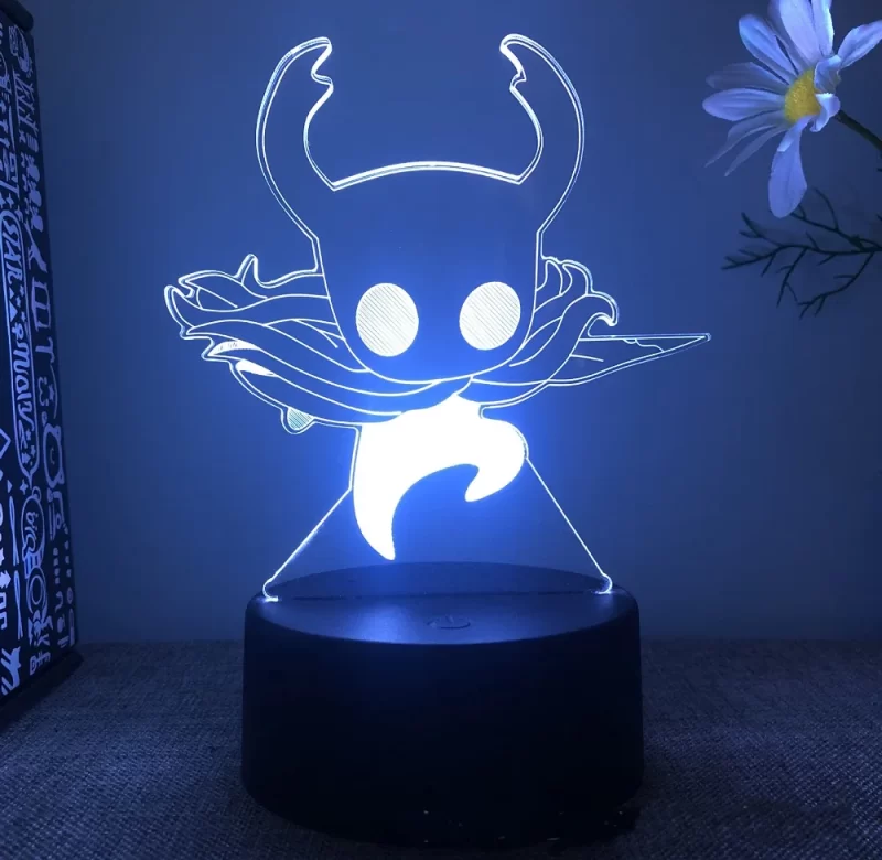 Hollow Knight 3D LED noční lampa | Barevné světlo