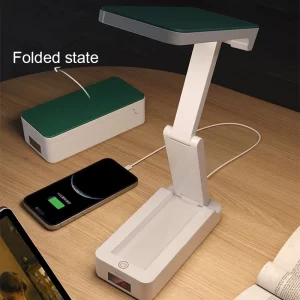 Přenosná skládací lampa s hodinami a usb nabíjením | led světlo