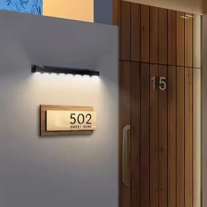 Solární venkovní nástěnné světlo s LED | zahradní osvětlení