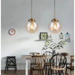 Moderní skleněné stropní svítidlo | Závěsné osvětlení