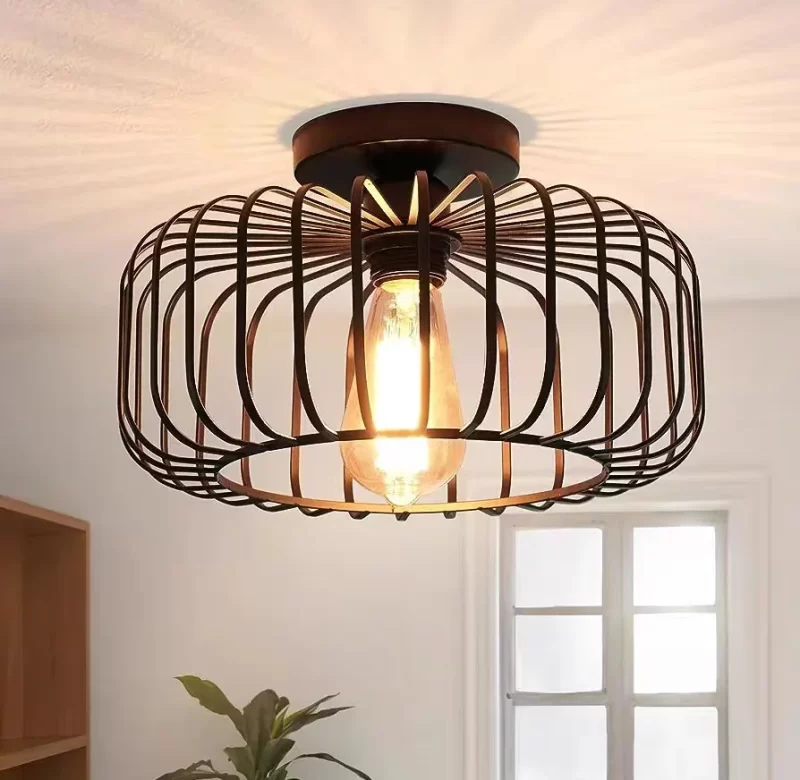 Průmyslová retro stropní lampa | osvětlení