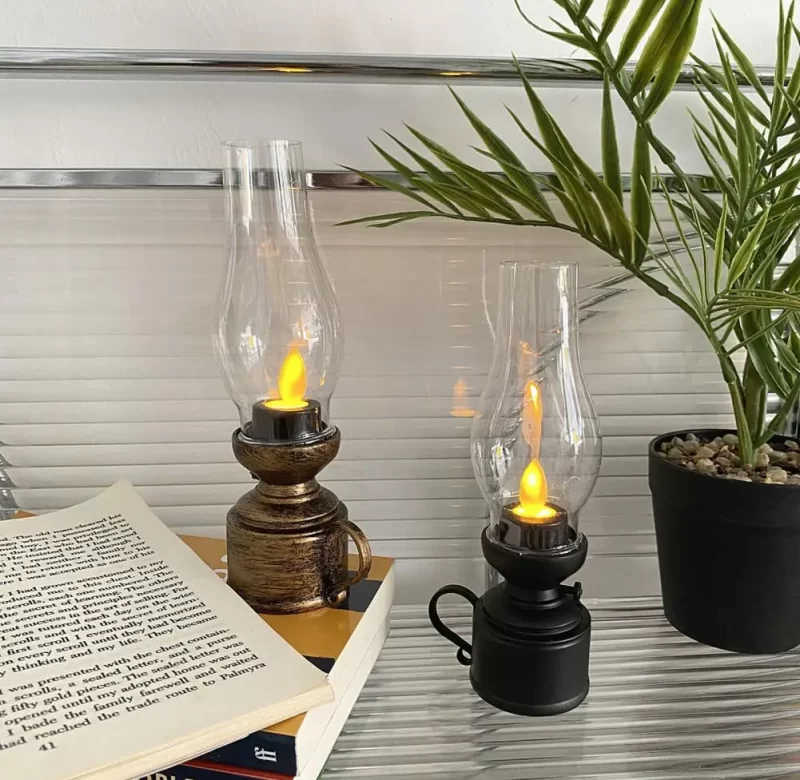 Led petrolejová lampa | dekorace stolu