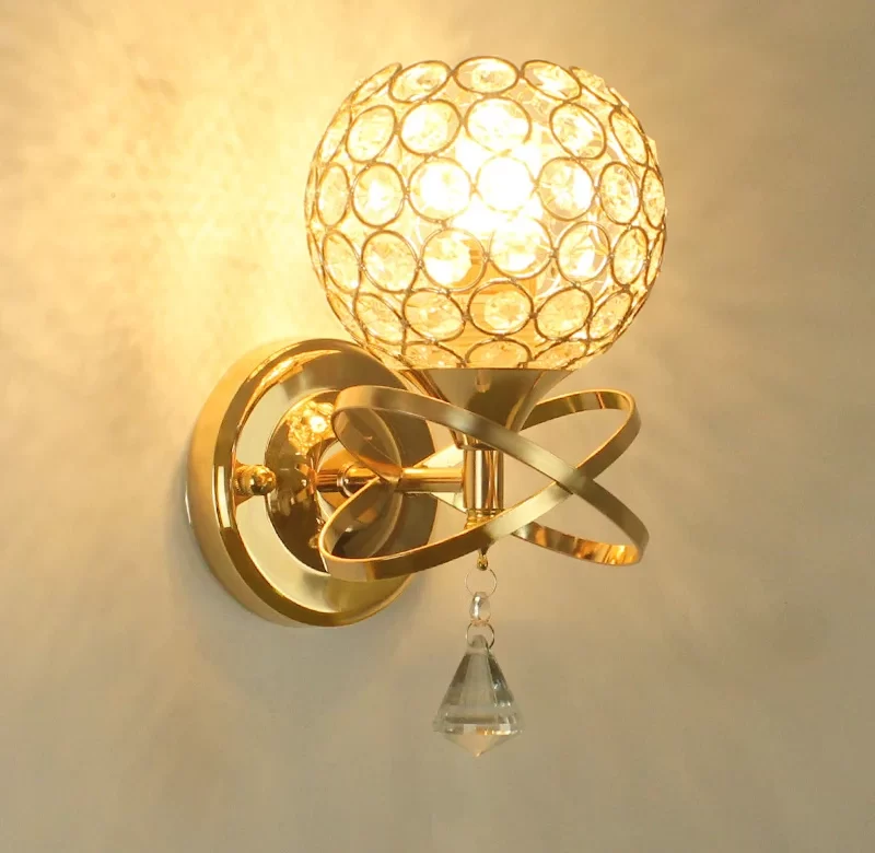 Moderní lampa krystalová lampa E27 | Nástěnné svítidlo