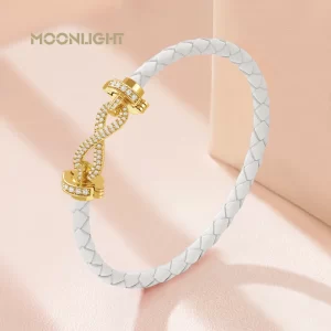 Náramek lásky s osmičkou infinity z kůže | dámský šperk