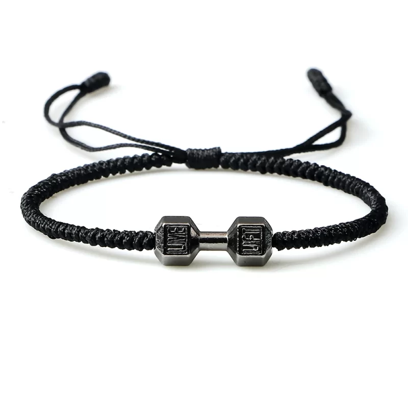 Fitness náramek ručně pletený | pánský náramek, unisex šperk