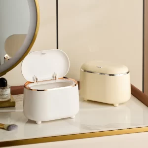 Mini luxusní stolní koš s víkem | odpadkový koš, úložný box