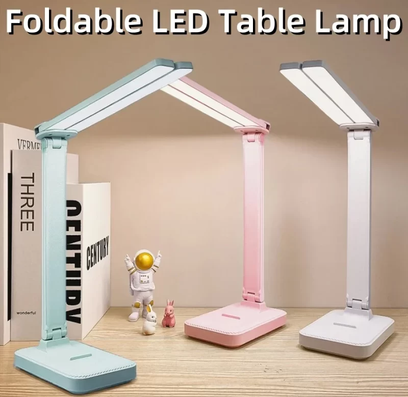 Skládací led stolní lampa s usb nabíjením | čtecí světlo 1+1 ks
