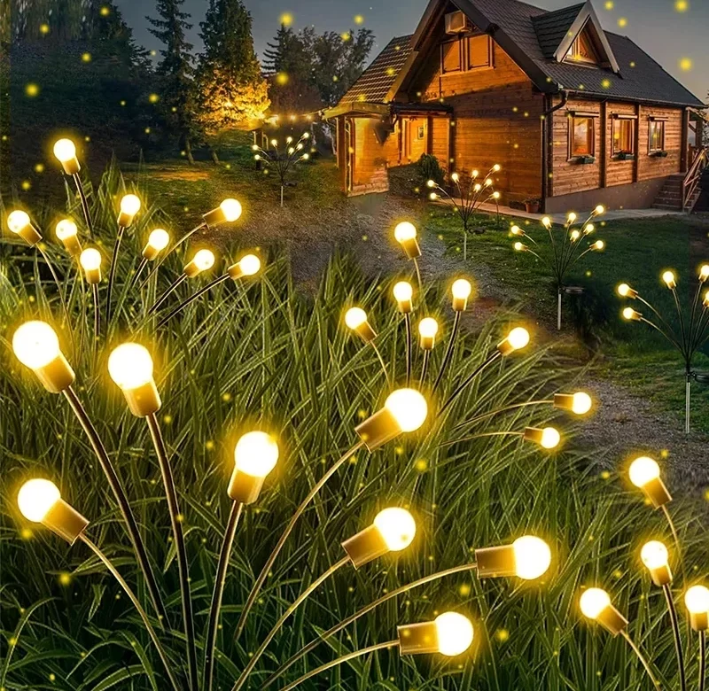 Solární světelný řetěz na zahradu | venkovní dekorace