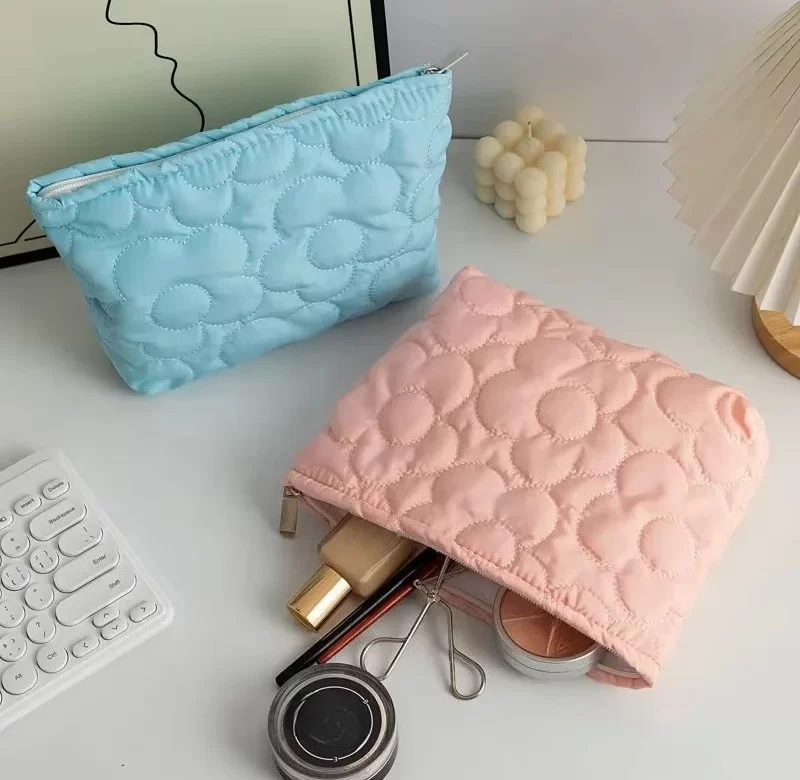 Květinová cestovní kosmetická taška se zipem | kosmetická taška, organizér