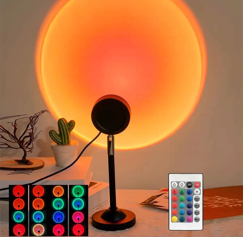 Sunset projekční světlo s dálkovým ovládáním | noční světlo, dekorativní světlo