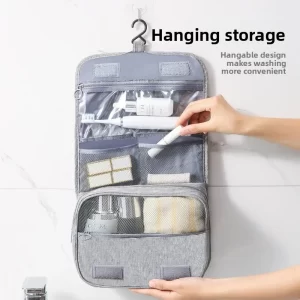 Velká skládací voděodolná taška na cesty | toaletní taška, kosmetická taška