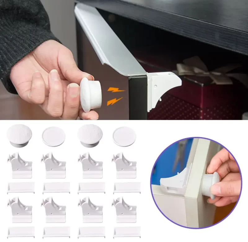 Magnetický dětský zámek na skříňku | dětská pojistka, bezpečnostní zámek