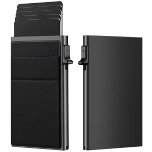 Pánská kovová tenká peněženka s rfid ochranou | držák karet, pánská peněženka