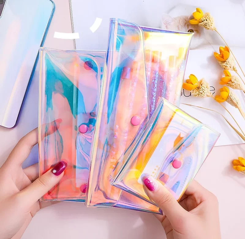 Průhledná makeup taštička na cesty | kosmetická taška, cestovní organizér