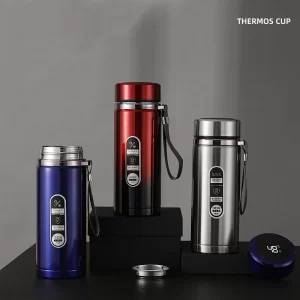 Chytrý termohrnek s LED displejem teploty | termohrnek, nerezový hrnek