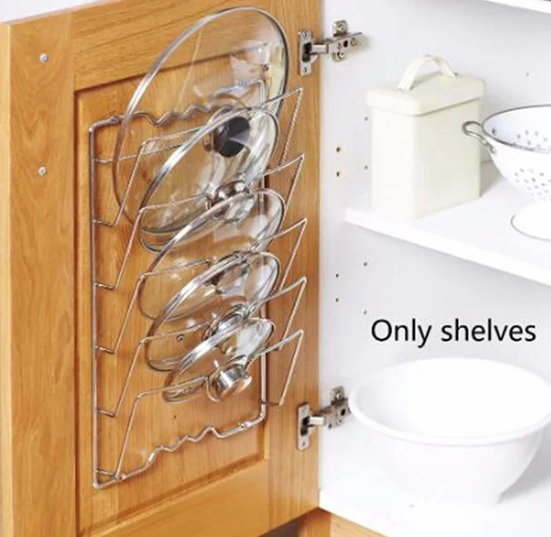 Stojan na poklice z nerezové oceli | kuchyňský organizér, držák na poklice