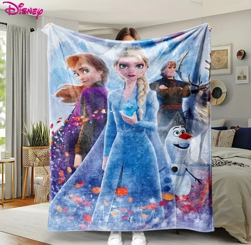 Frozen teplá dětská deka na cesty | přikrývka, deka s motivem ledového království