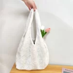 Látková taška s květinovým vzorem | dámská kabelka, nákupní taška