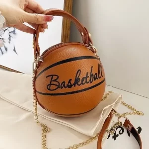 Kulatá crossbody kabelka se sportovním motivem | dámská kabelka kožená kabelka