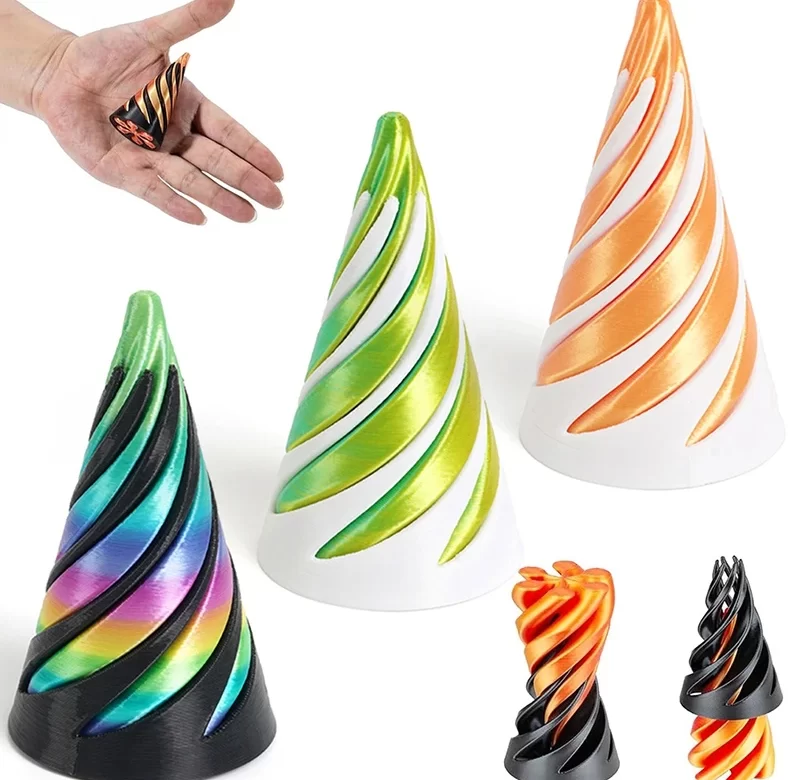 3D spirálová pyramida dekorace | spirálová dekorace, hračka