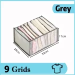 šedé tričko s 9 mřížkami