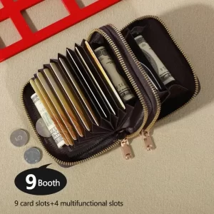 Dámská zipová peněženka na karty | peněženka, pouzdro