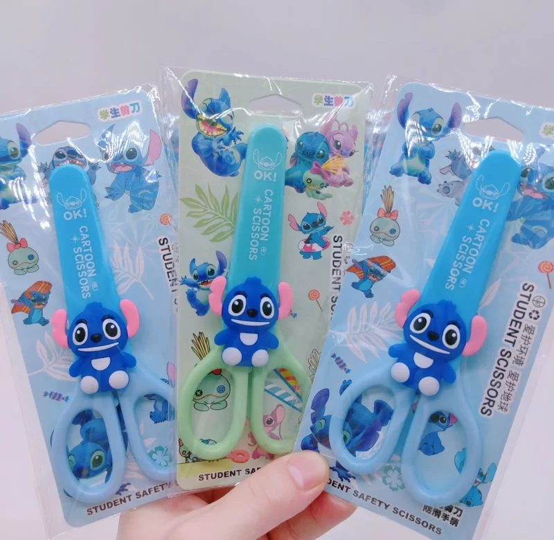 Roztomilé dětské nůžky stitch | kreativní sada, školní potřeby