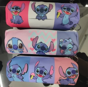 Stitch penál s kreslenou postavou | školní penál, anime pouzdro