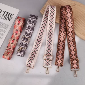 Nastavitelný květinový ramenní popruh vintage stylu | popruh, módní doplněk