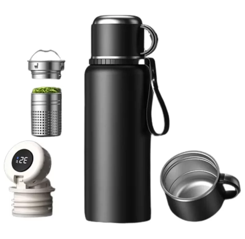 Velkokapacitní termoska s čajovým sítkem | termo hrnek, láhev na čaj