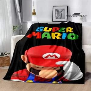 3D deka mario bros pikniková přikrývka | dětská deka, teplá přikrývka