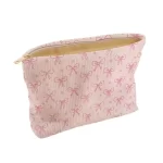 Kosmetická taštička s mašlí z manšestru | kosmetická taštička, cestovní organizér