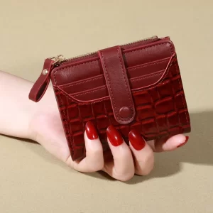 Elegantní dámská peněženka s dvojitým zipem | peněženka, pouzdro na karty