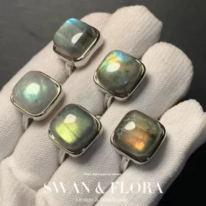 Nastavitelný prsten s měsíčním kamenem | dámský prsten, dárek