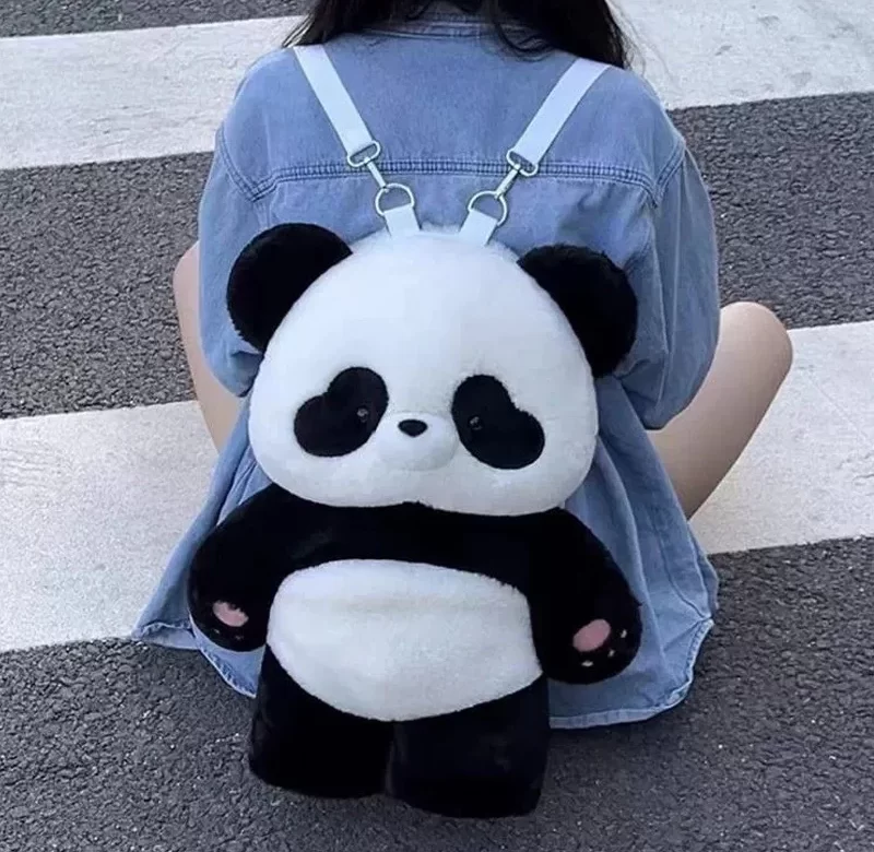 Roztomilý plyšový batoh panda pro dívky | dívčí batoh, školní batoh