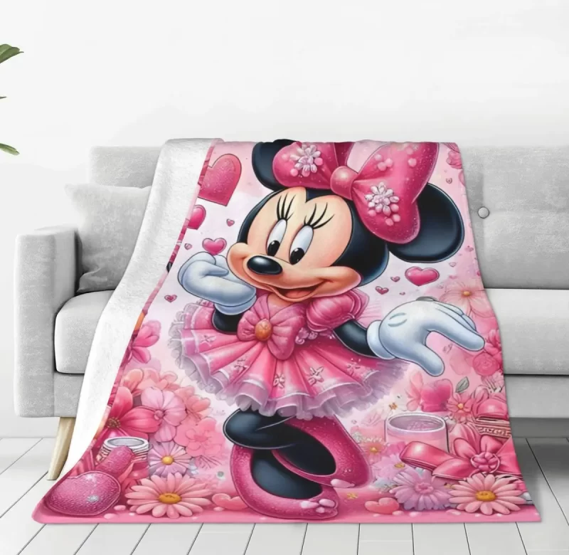 Mickey a Minnie zamilovaná flísová deka | dětská deka, flísová deka