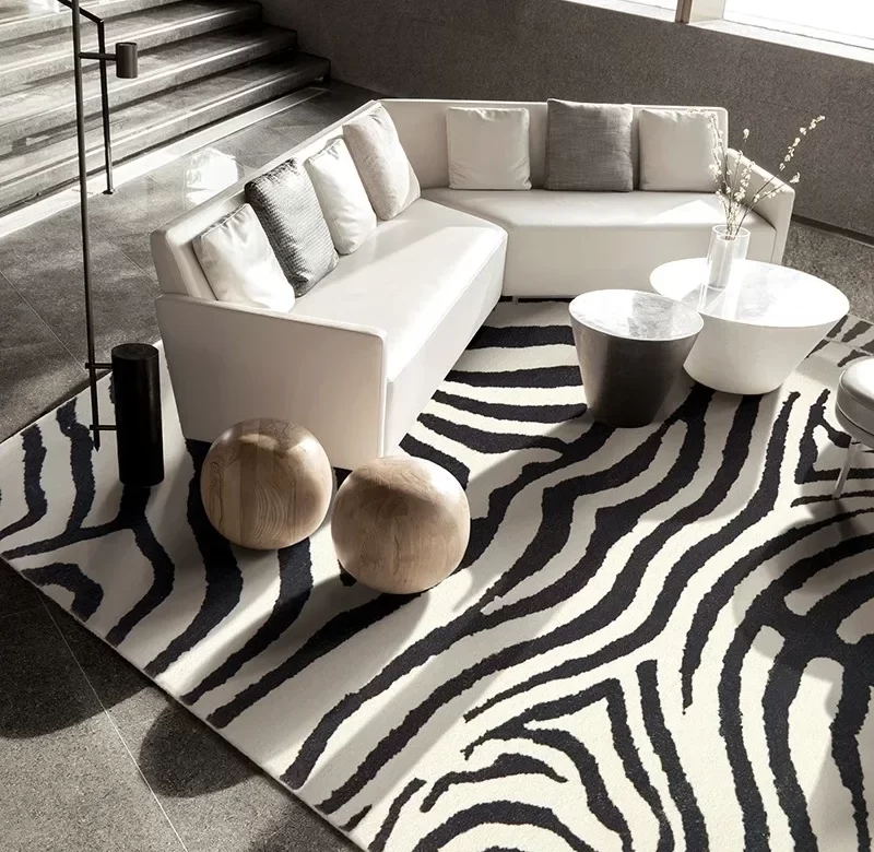 Luxusní koberec se zvířecím motivem do obýváku | měkký koberec, skládací koberec