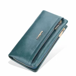 Dlouhá dámská peněženka s dvojitým zipem | Stylová peněženka