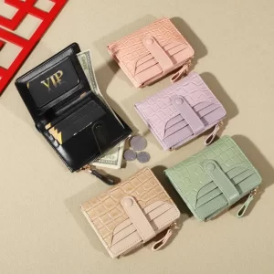 Mini peněženka s krokodýlím vzorem | dámská peněženka, malá peněženka