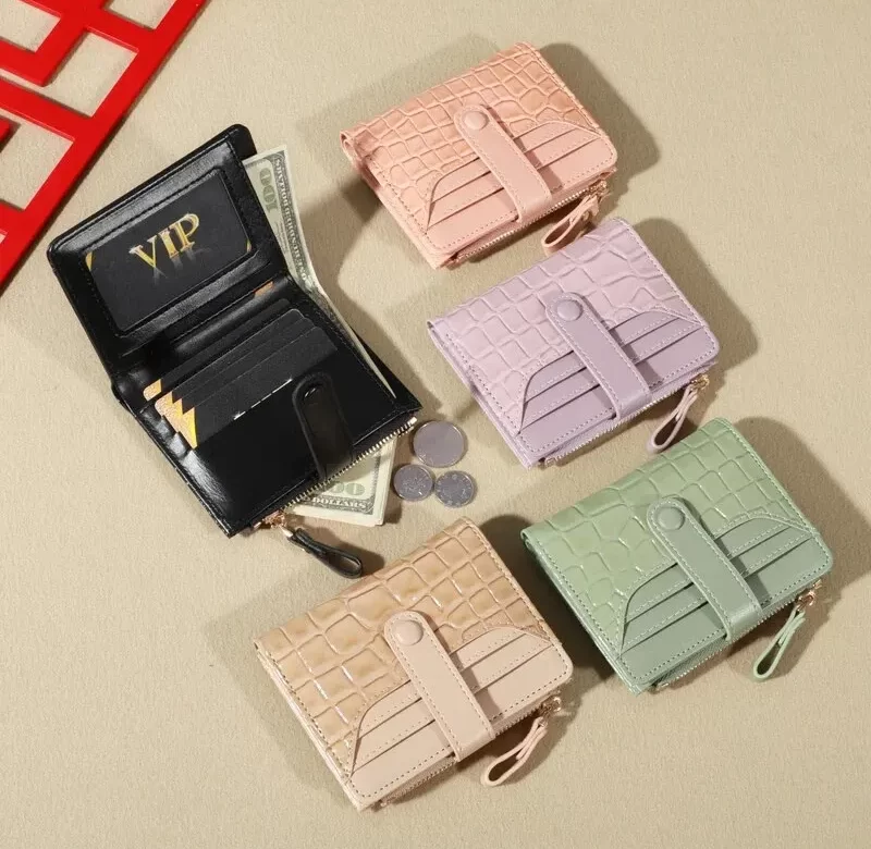 Mini peněženka s krokodýlím vzorem | dámská peněženka, malá peněženka