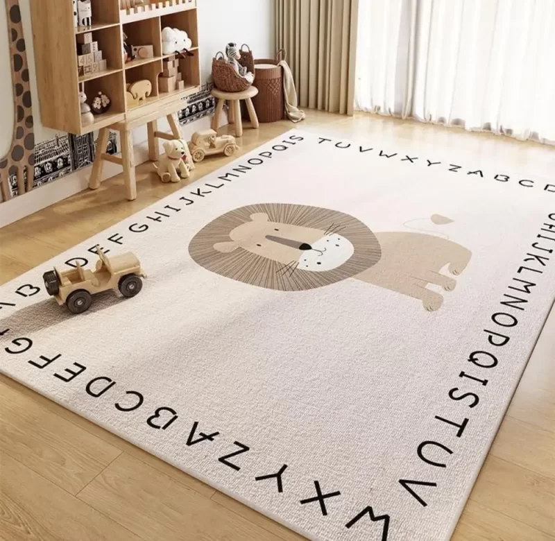 Dětský protiskluzový koberec se zvířecím motivem | dětský koberec, koberec do pokoje