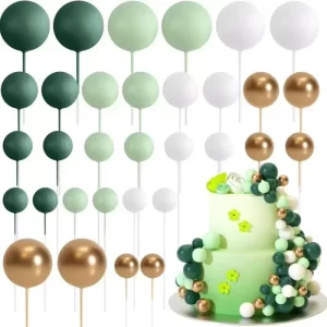 Dekorativní balónky na dort 32 ks | dortová dekorace, svatební ozdoba